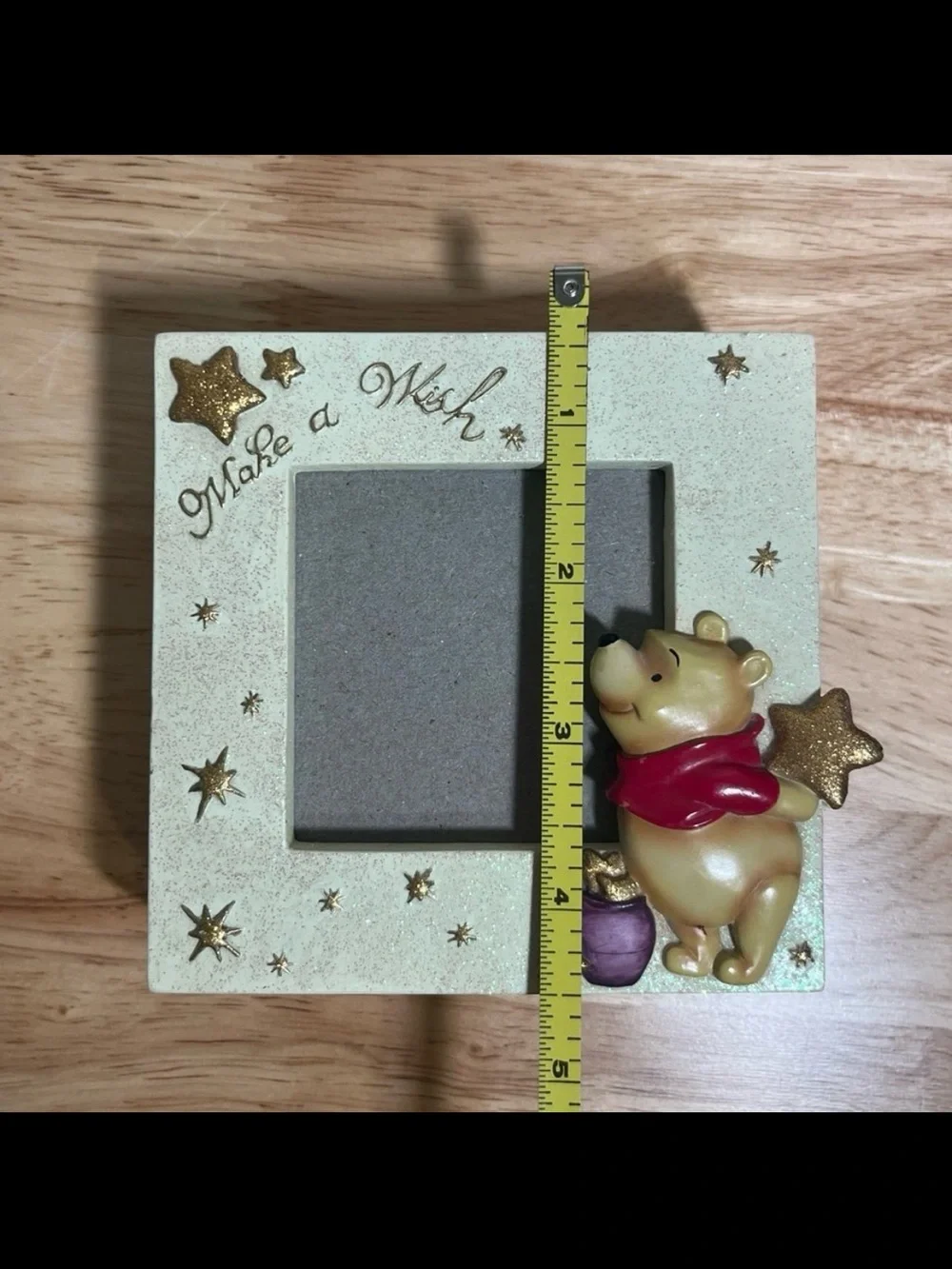 Winnie the Pooh Vintage Photo Frame Trinket Box ‘Make a Wish’ Keepsake Disney